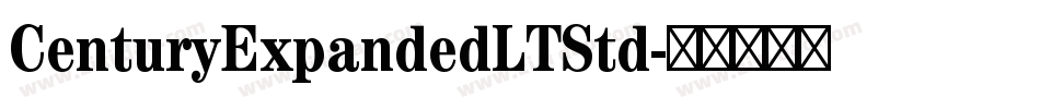 CenturyExpandedLTStd字体转换