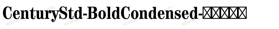CenturyStd-BoldCondensed字体转换