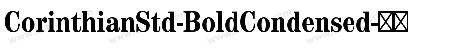 CorinthianStd-BoldCondensed字体转换