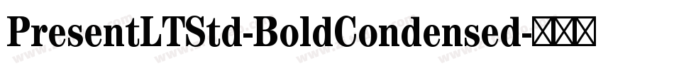 PresentLTStd-BoldCondensed字体转换
