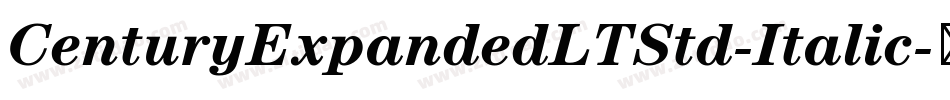 CenturyExpandedLTStd-Italic字体转换