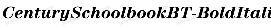 CenturySchoolbookBT-BoldItalic字体转换