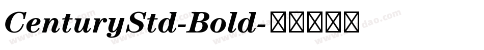 CenturyStd-Bold字体转换
