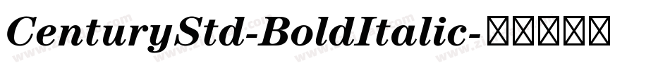 CenturyStd-BoldItalic字体转换