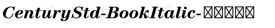CenturyStd-BookItalic字体转换