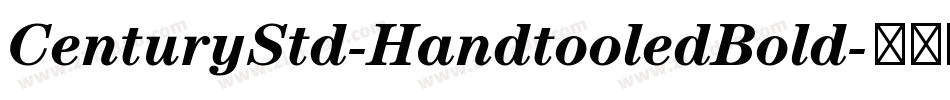 CenturyStd-HandtooledBold字体转换