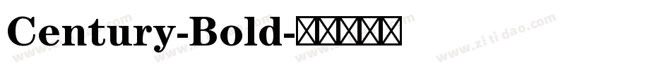 Century-Bold字体转换