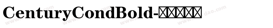 CenturyCondBold字体转换