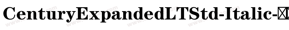 CenturyExpandedLTStd-Italic字体转换