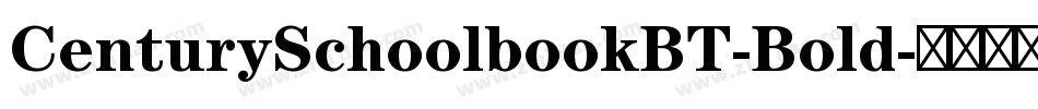 CenturySchoolbookBT-Bold字体转换