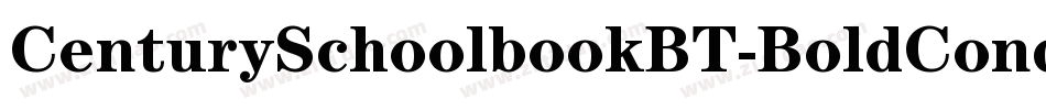 CenturySchoolbookBT-BoldCond字体转换