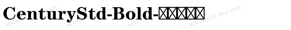 CenturyStd-Bold字体转换