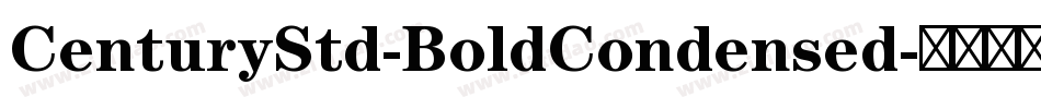 CenturyStd-BoldCondensed字体转换