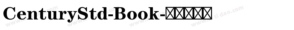 CenturyStd-Book字体转换