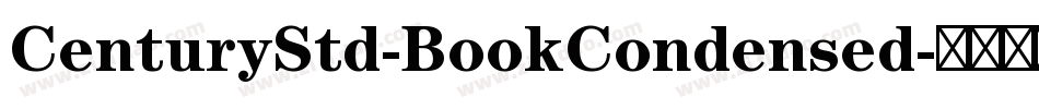 CenturyStd-BookCondensed字体转换