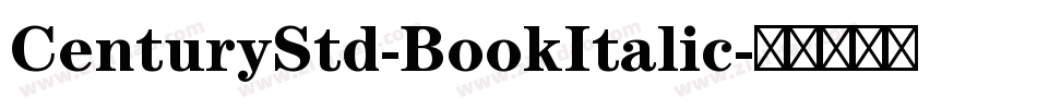 CenturyStd-BookItalic字体转换