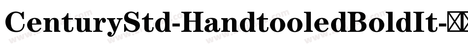 CenturyStd-HandtooledBoldIt字体转换