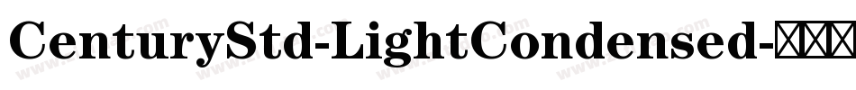 CenturyStd-LightCondensed字体转换