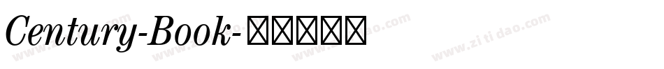 Century-Book字体转换