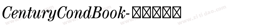 CenturyCondBook字体转换