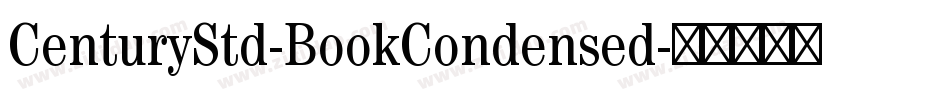 CenturyStd-BookCondensed字体转换