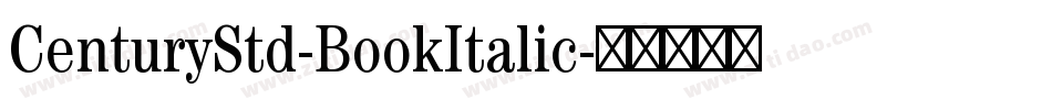 CenturyStd-BookItalic字体转换