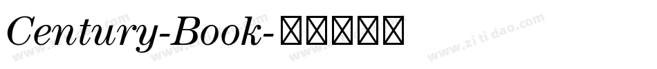 Century-Book字体转换