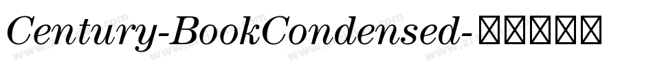 Century-BookCondensed字体转换