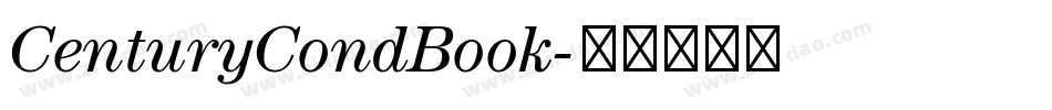 CenturyCondBook字体转换