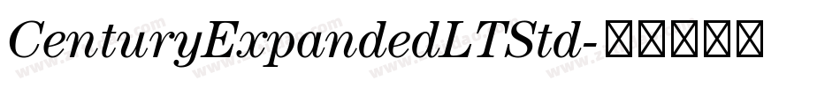 CenturyExpandedLTStd字体转换