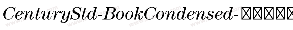 CenturyStd-BookCondensed字体转换