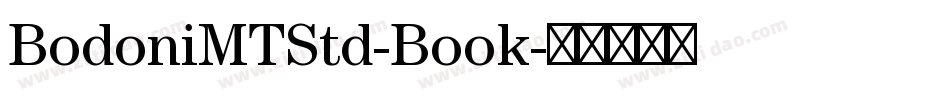 BodoniMTStd-Book字体转换