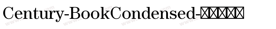 Century-BookCondensed字体转换
