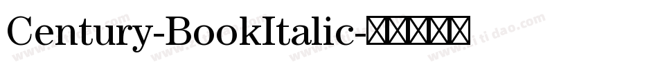 Century-BookItalic字体转换