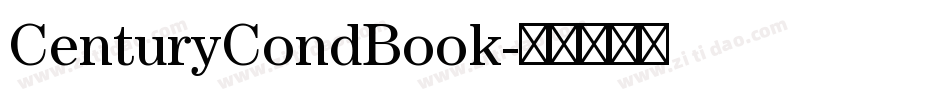 CenturyCondBook字体转换
