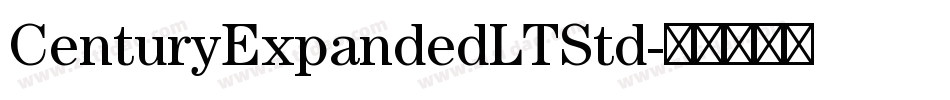 CenturyExpandedLTStd字体转换