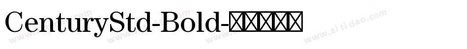 CenturyStd-Bold字体转换