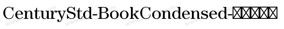 CenturyStd-BookCondensed字体转换