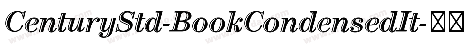 CenturyStd-BookCondensedIt字体转换
