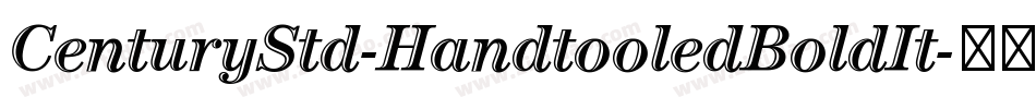 CenturyStd-HandtooledBoldIt字体转换