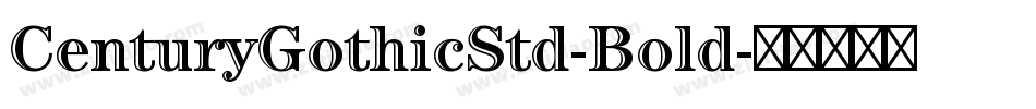 CenturyGothicStd-Bold字体转换