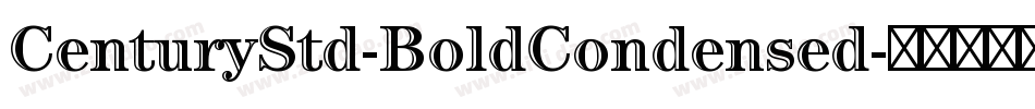 CenturyStd-BoldCondensed字体转换