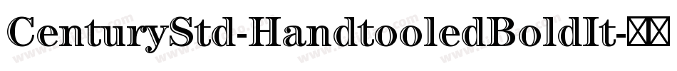 CenturyStd-HandtooledBoldIt字体转换