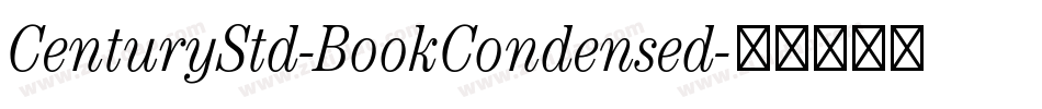 CenturyStd-BookCondensed字体转换