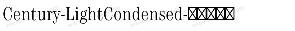 Century-LightCondensed字体转换