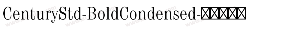 CenturyStd-BoldCondensed字体转换