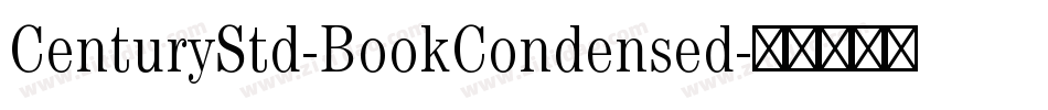 CenturyStd-BookCondensed字体转换
