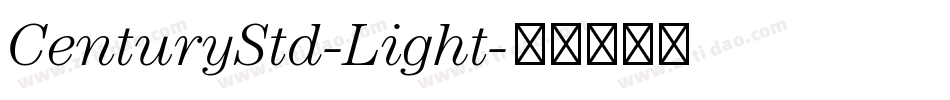 CenturyStd-Light字体转换