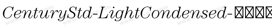 CenturyStd-LightCondensed字体转换