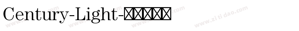 Century-Light字体转换